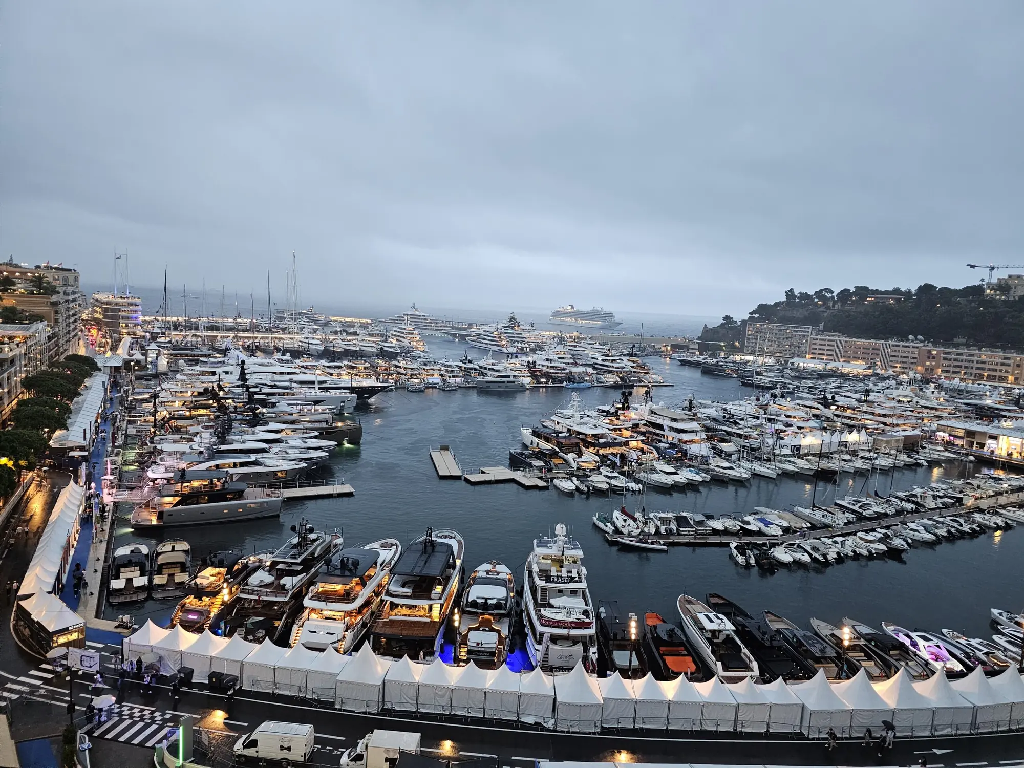 Superyachts at the Monaco Yacht Show